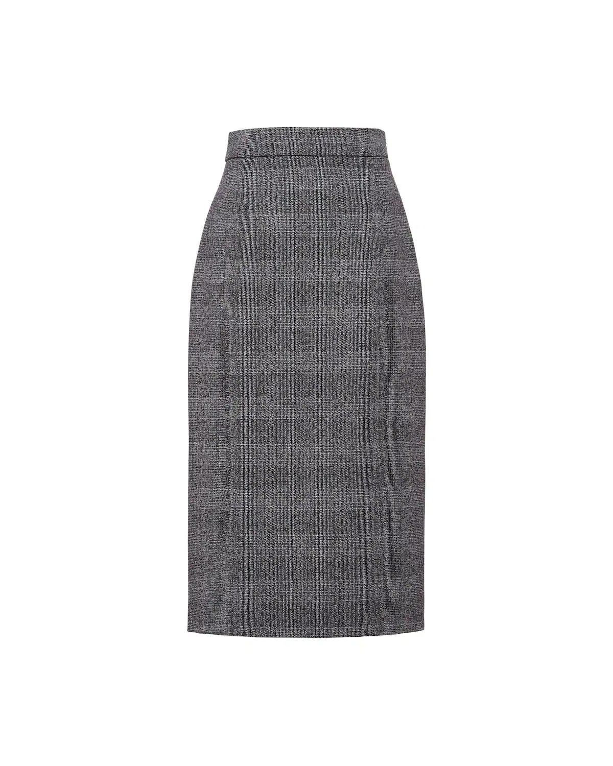 Prince of Wales grisaille pencil skirt - 1