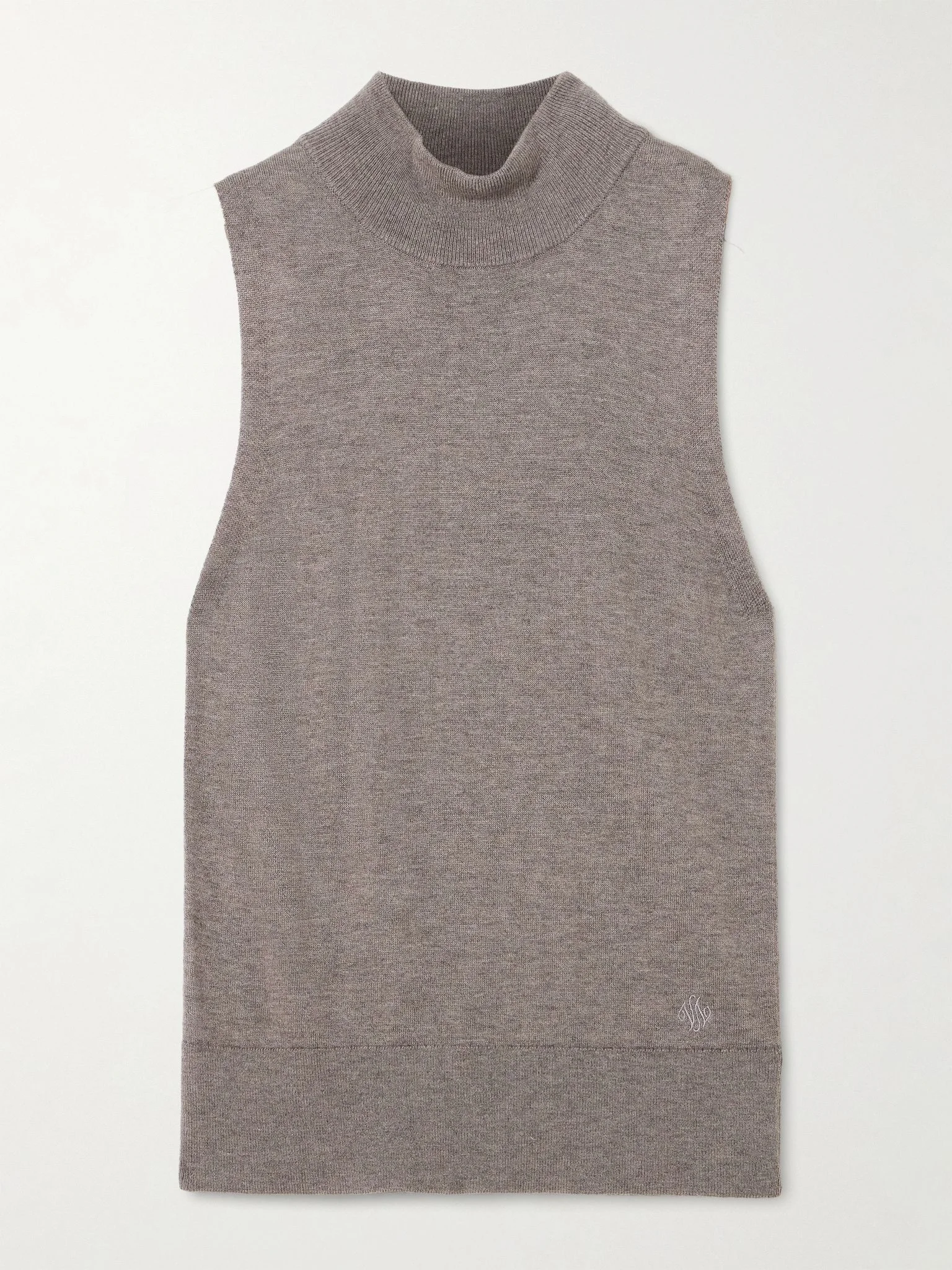 Neilsen knitted turtleneck tank Light brown - 1