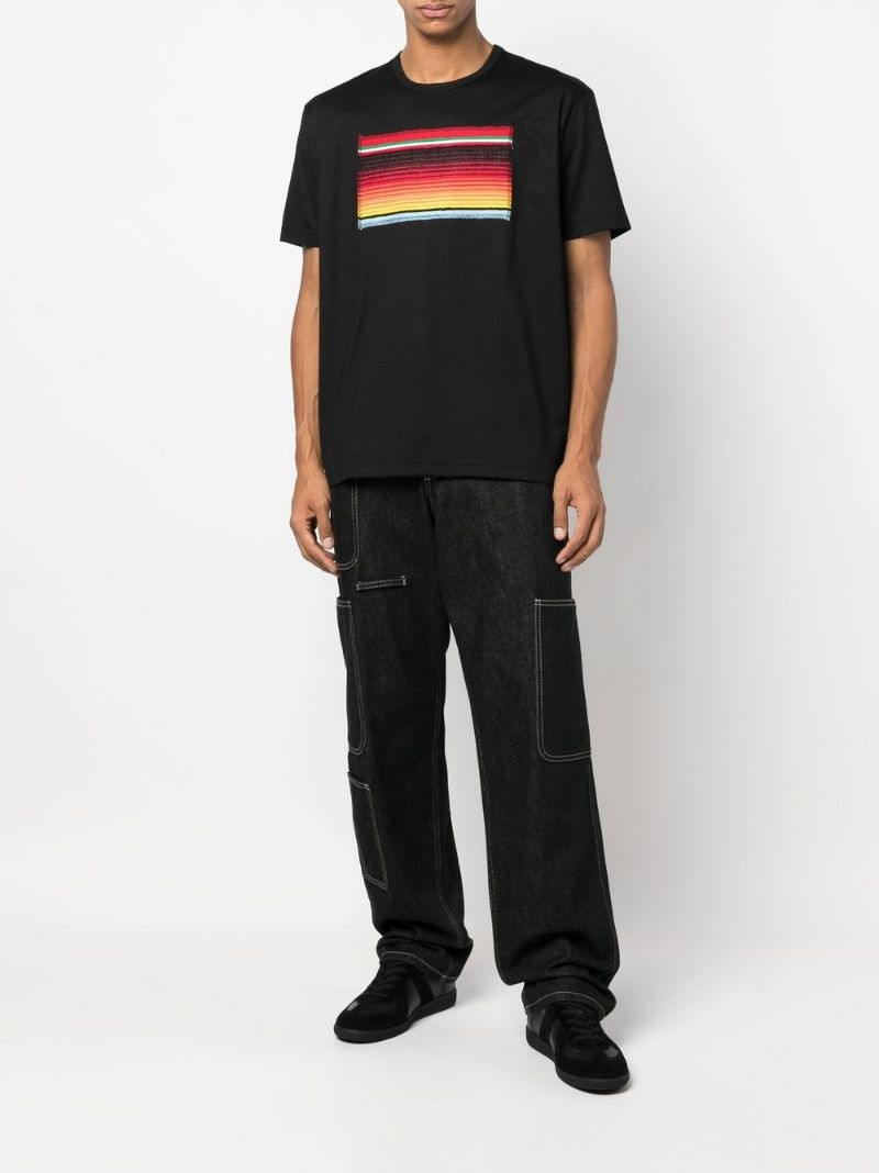 Junya Watanabe MAN optical print crew-neck T-shirt outlook