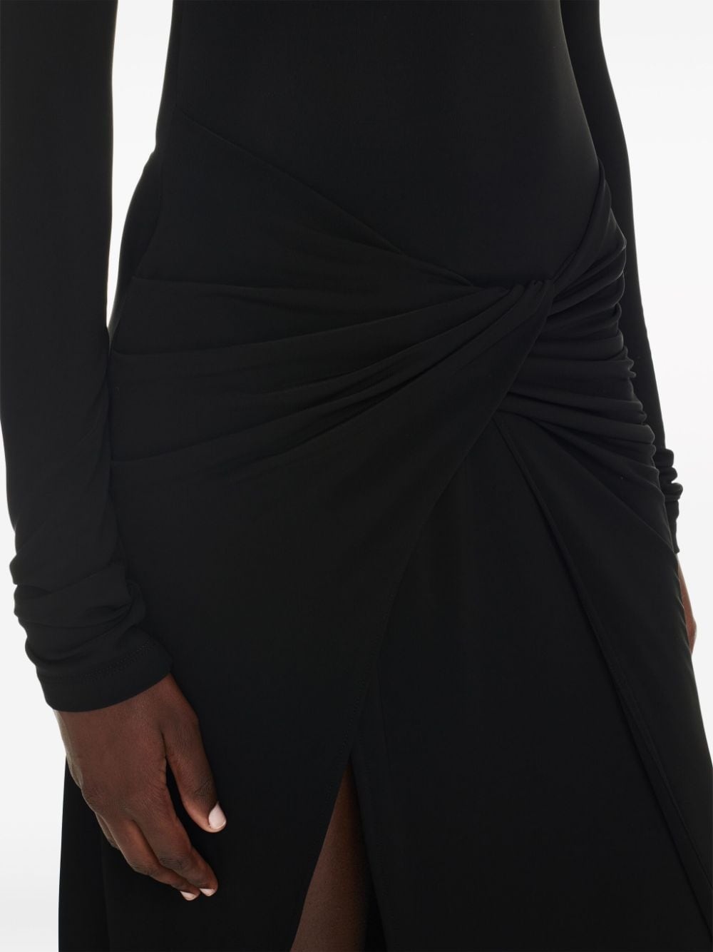 twist-detail midi dress - 5
