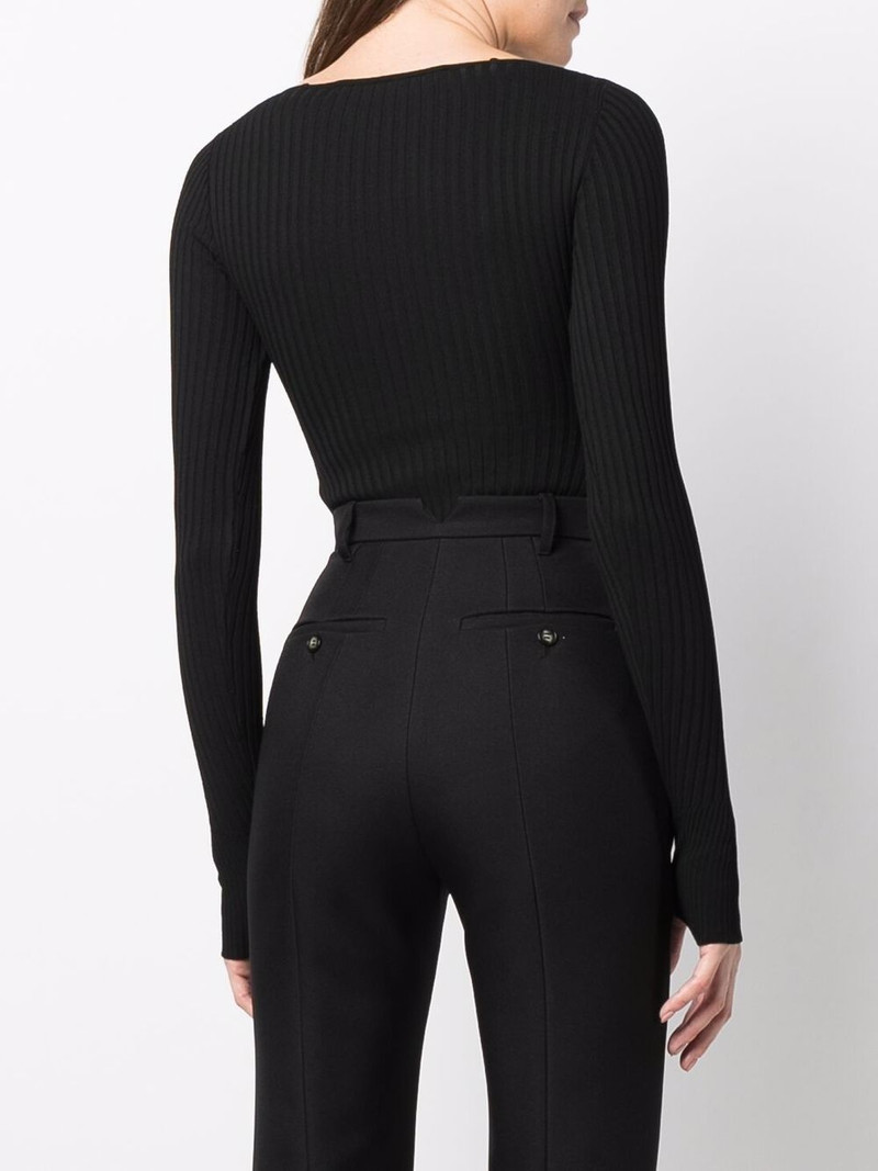 ribbed-knit bodysuit 4
