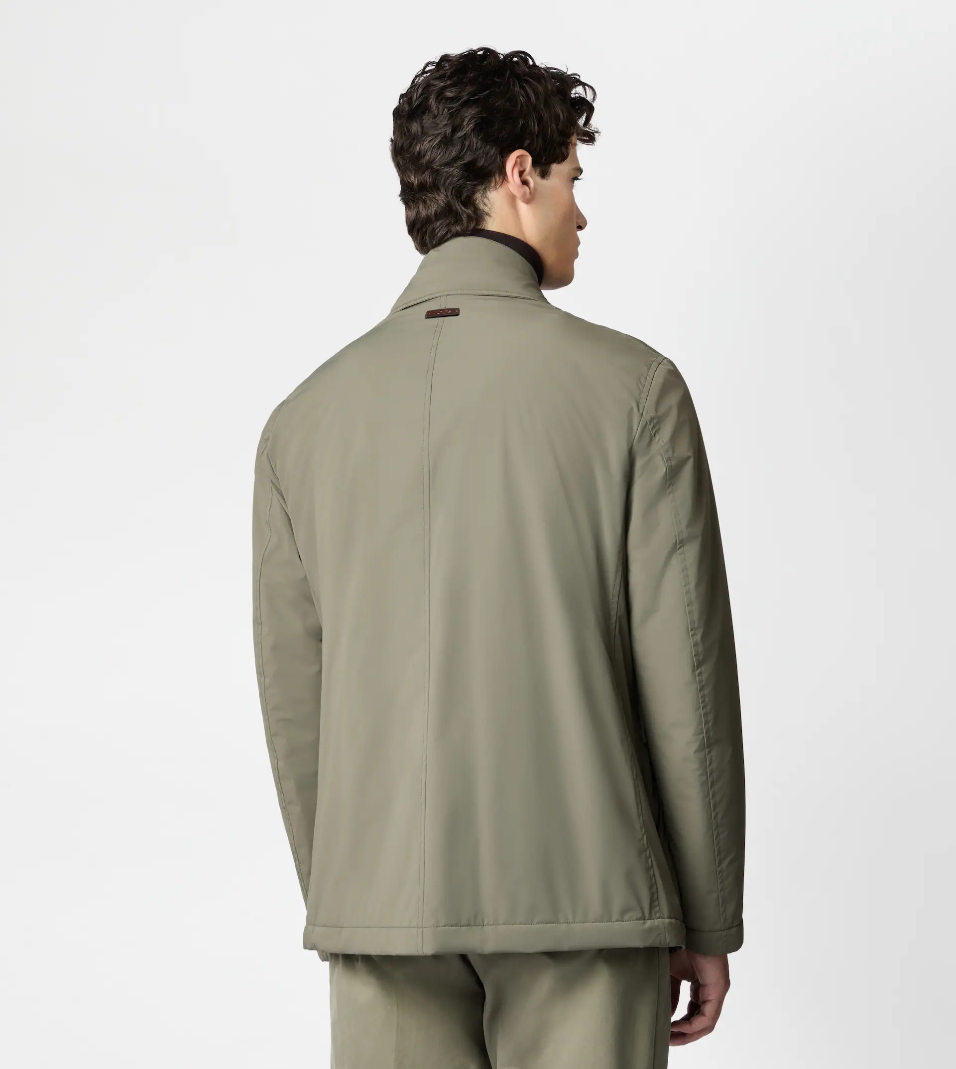 JACKET IN TECHNICAL FABRIC - GREEN - 4