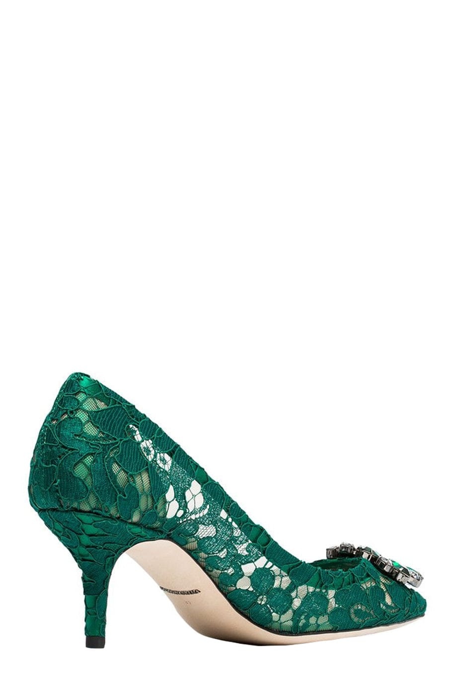 Lace Heel with Brooch - 5