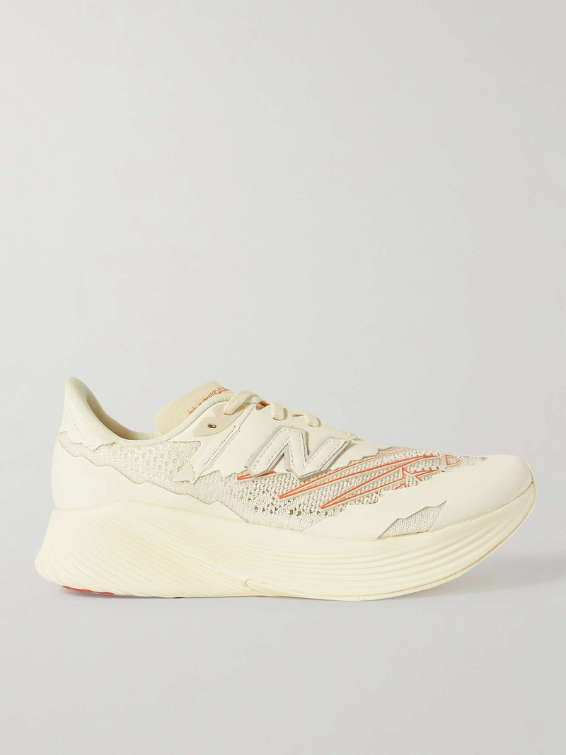 + Stone Island RC Elite_SI Rubber-Trimmed Stretch-Knit Sneakers - 1