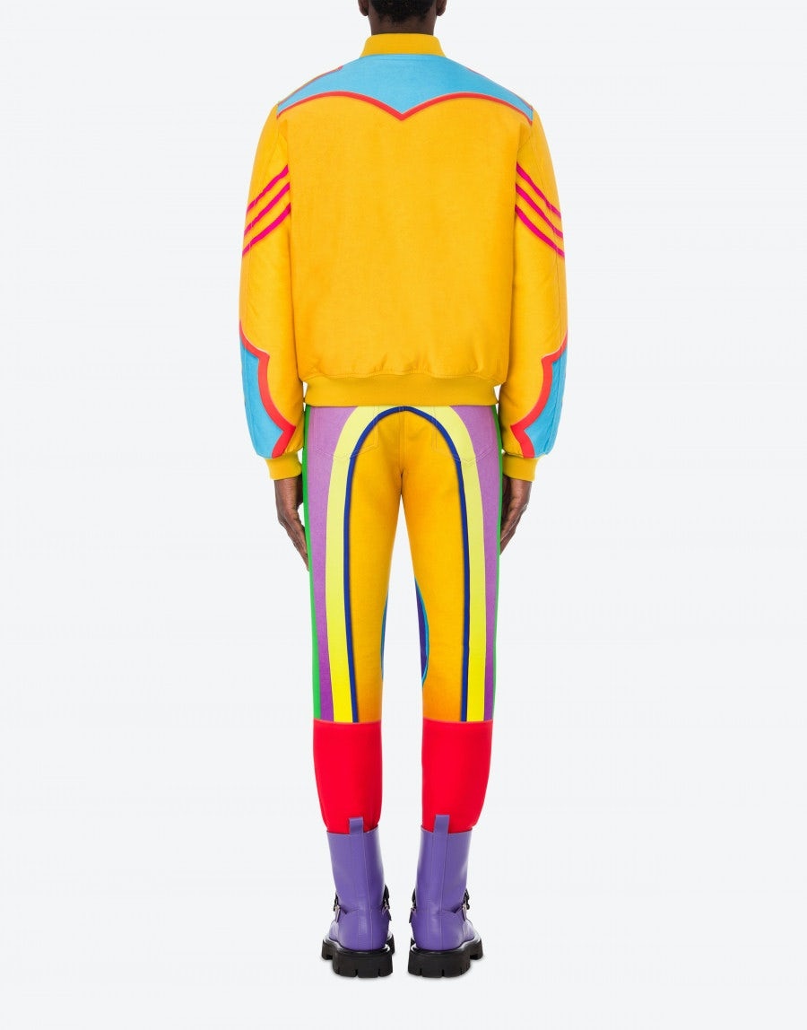 TROMPE L'ŒIL NYLON BOMBER JACKET - 2