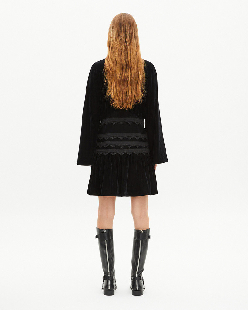 SHORT BLACK VELVET DRESS 3