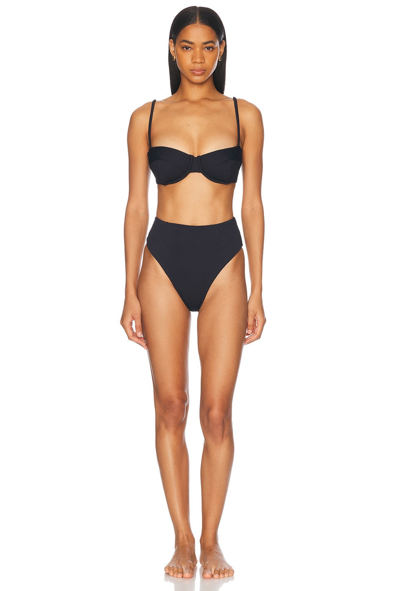 HAIGHT Ribbed Adjustable Vintage Bikini Top outlook