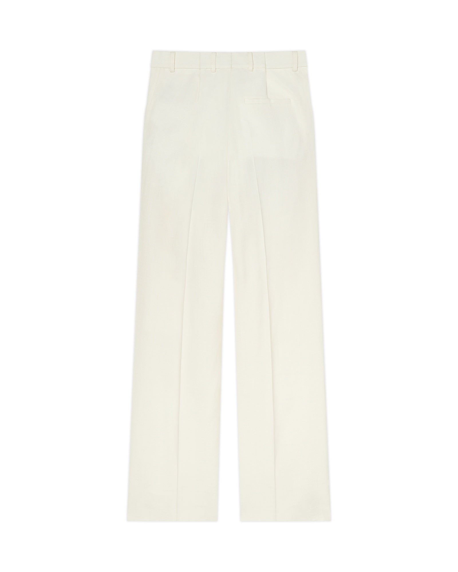 Off-White Silk Suiting Wide Leg Trousers - 2