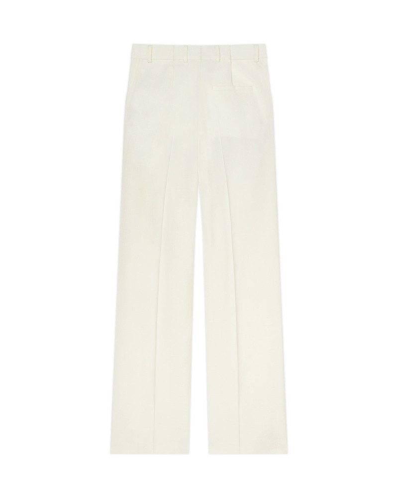 CASABLANCA Off-White Silk Suiting Wide Leg Trousers outlook