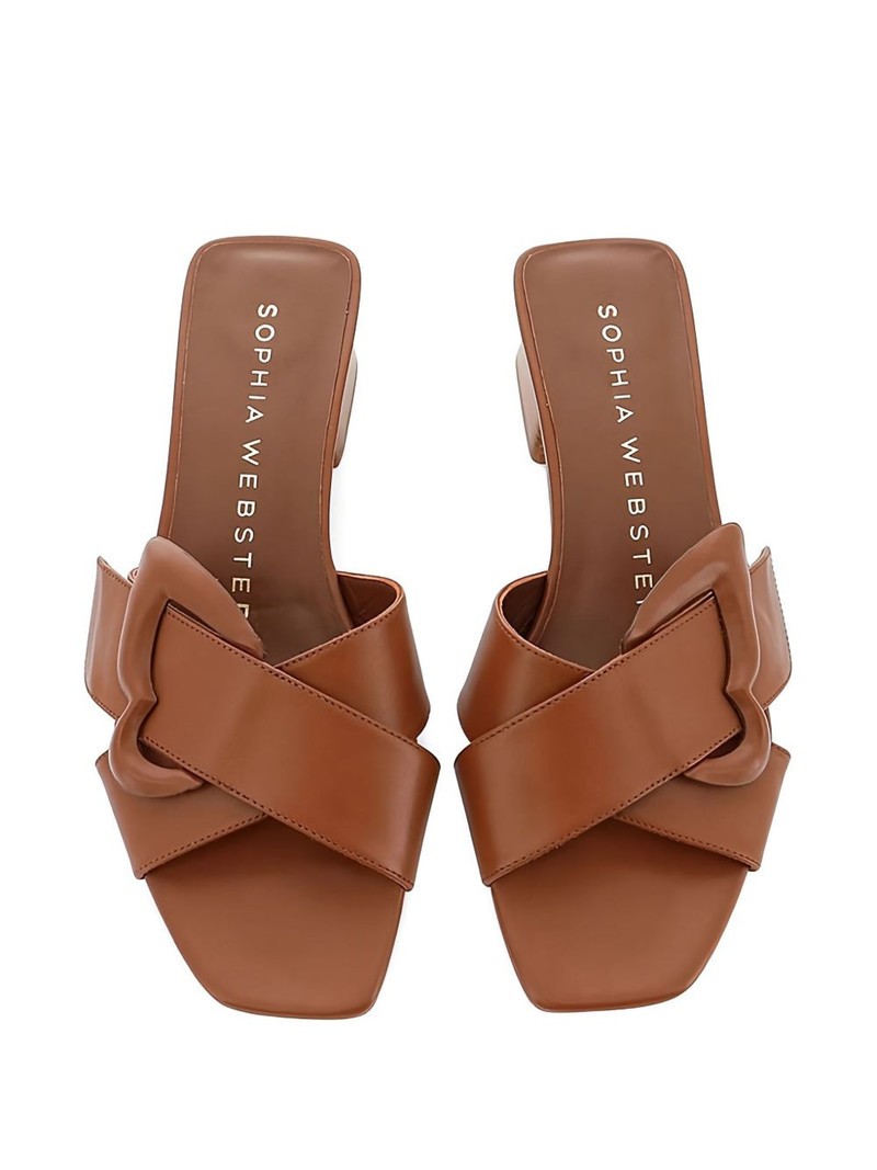 50mm Blair buckle heeled sandals 3