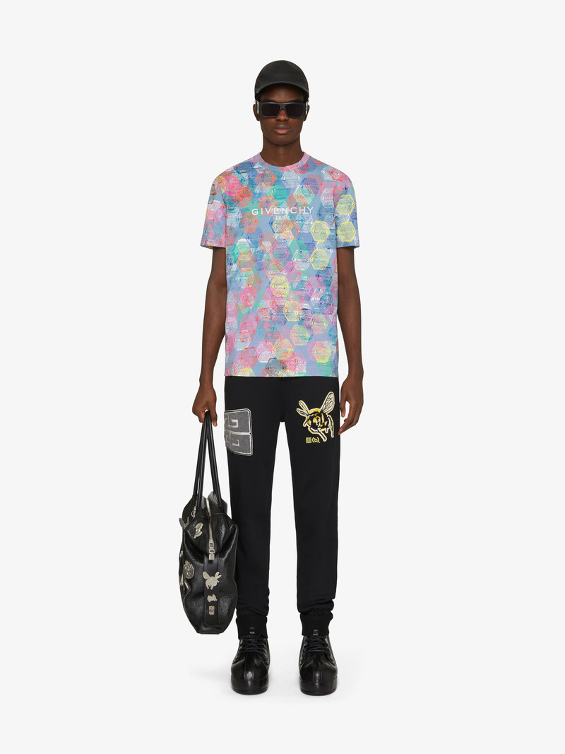 Givenchy OVERSIZED T-SHIRT WITH ALL-OVER PATCH PRINT outlook