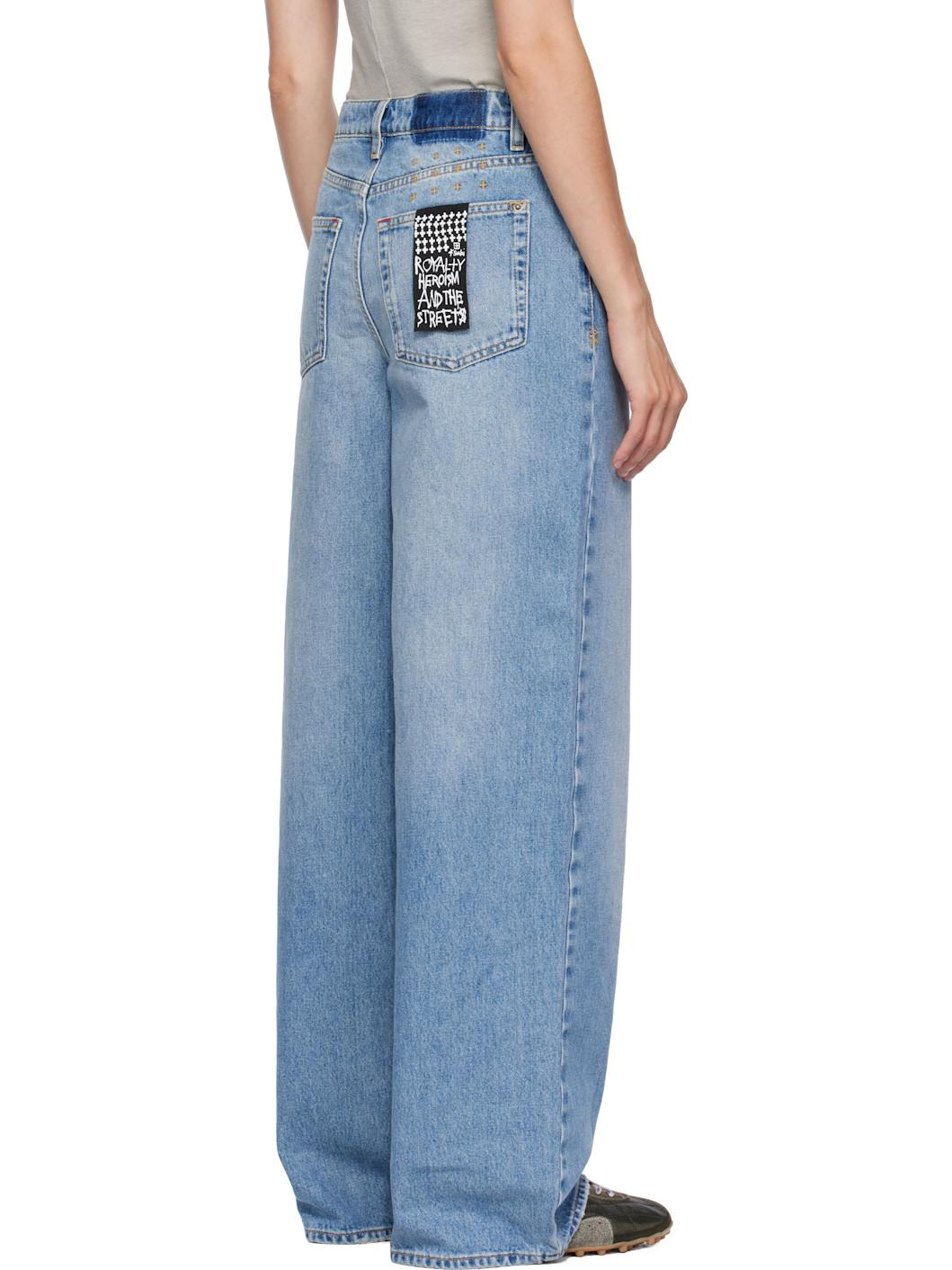 Blue Baggy Horizon Jeans - 3