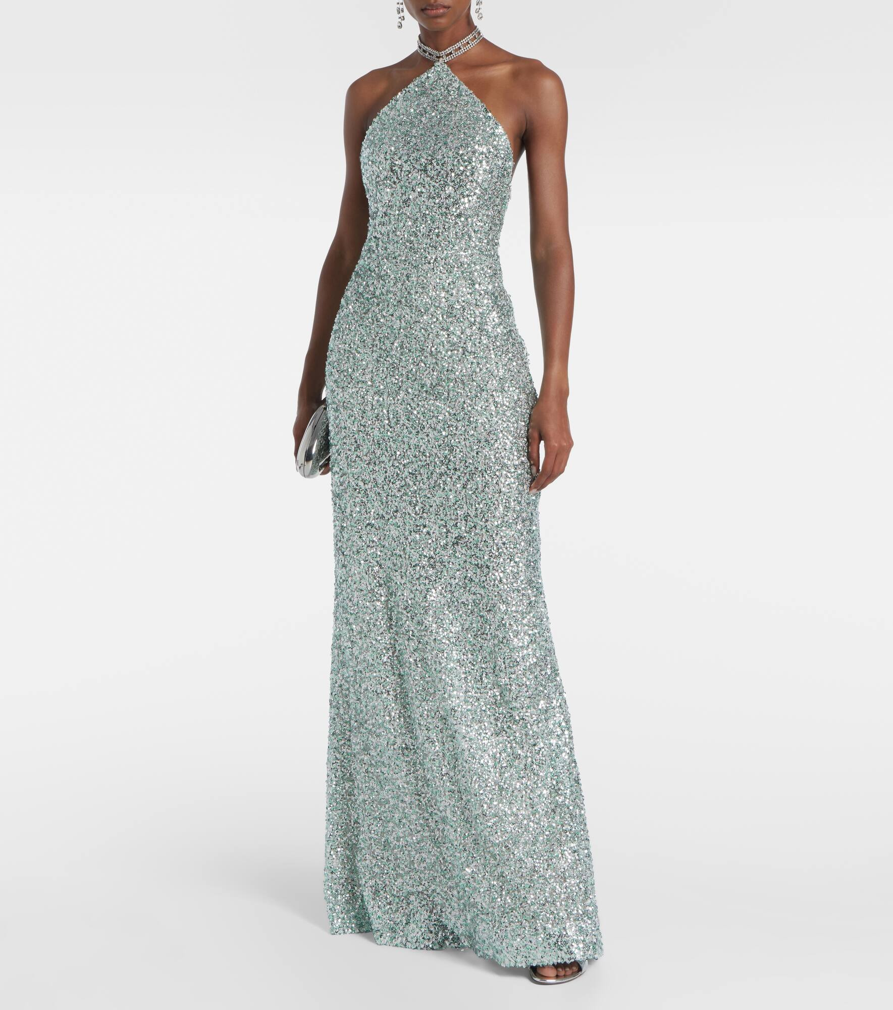 Poseidon sequined gown - 2