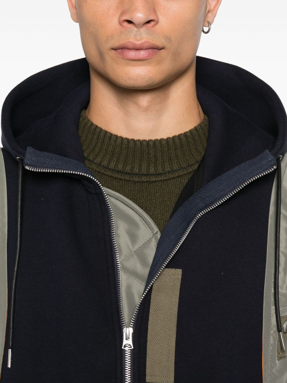 panelled hooded jacket - 5