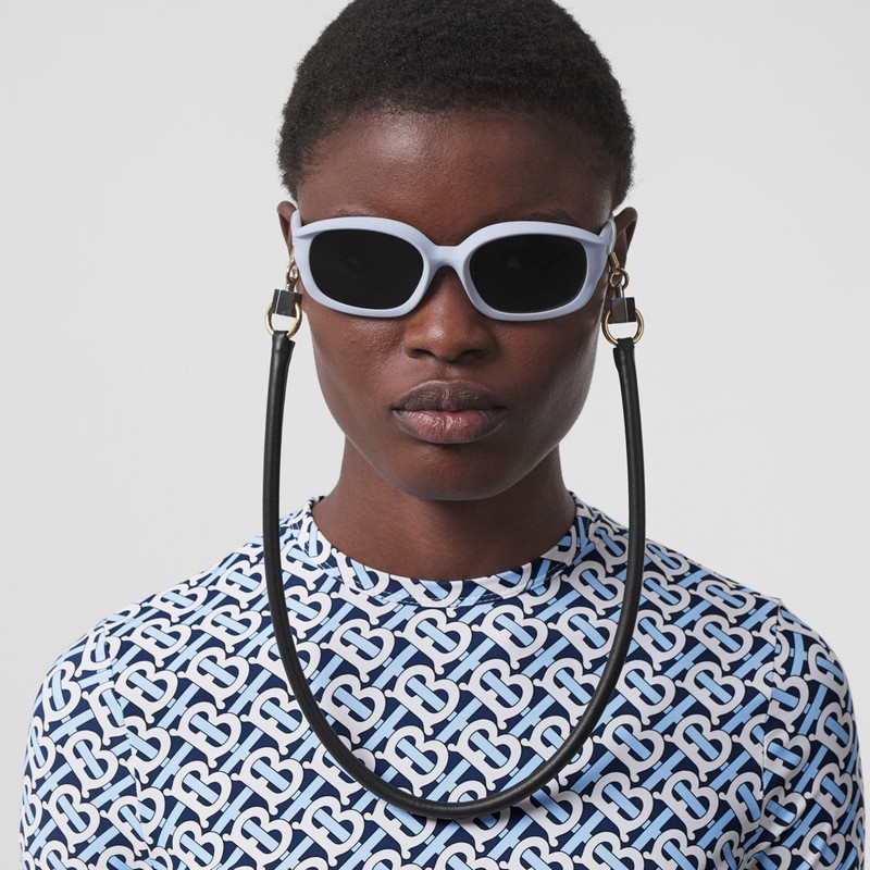 Metallic Detail Leather Eyewear Lanyard 6