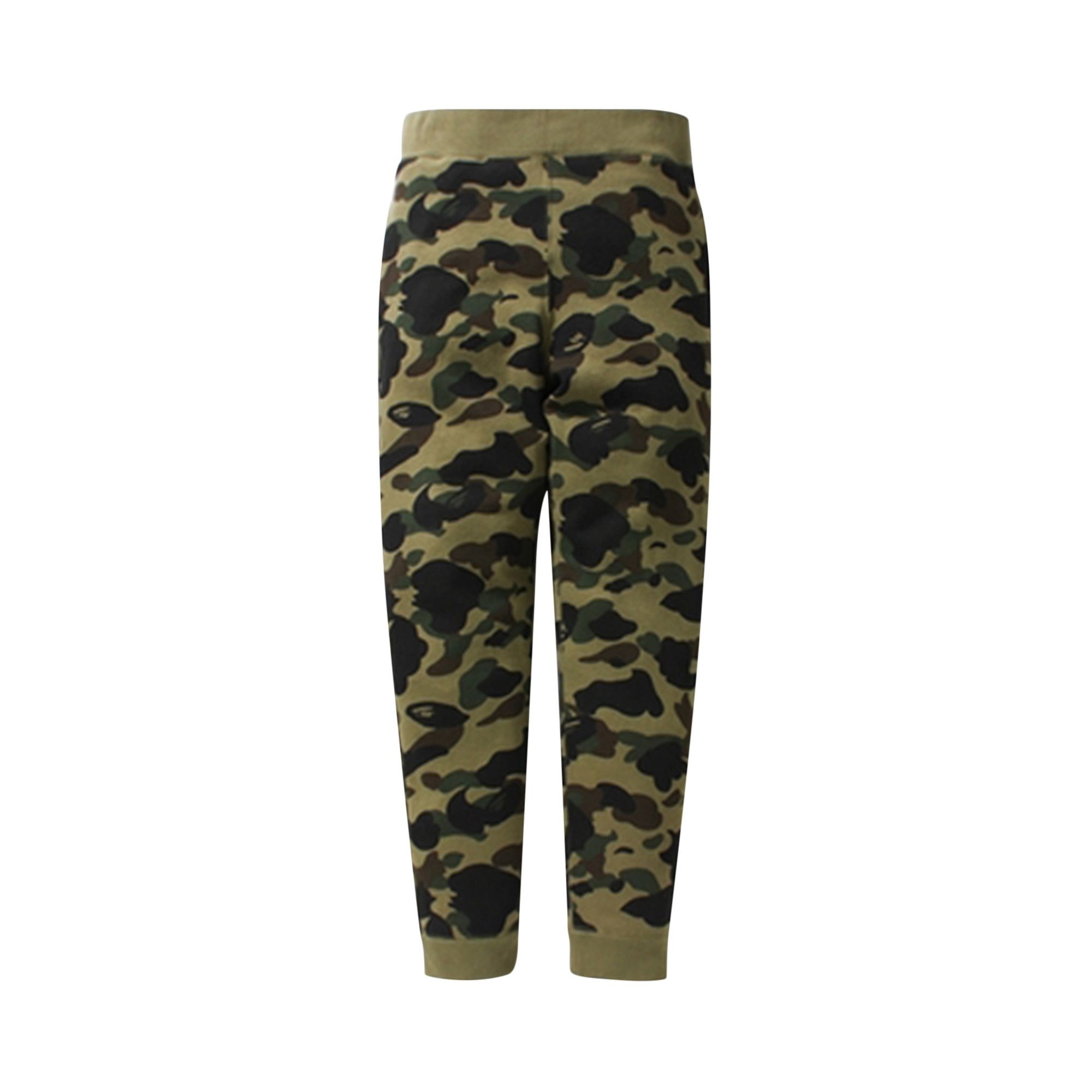 BAPE 1st Camo Slim Sweat Pants 'Green' - 1