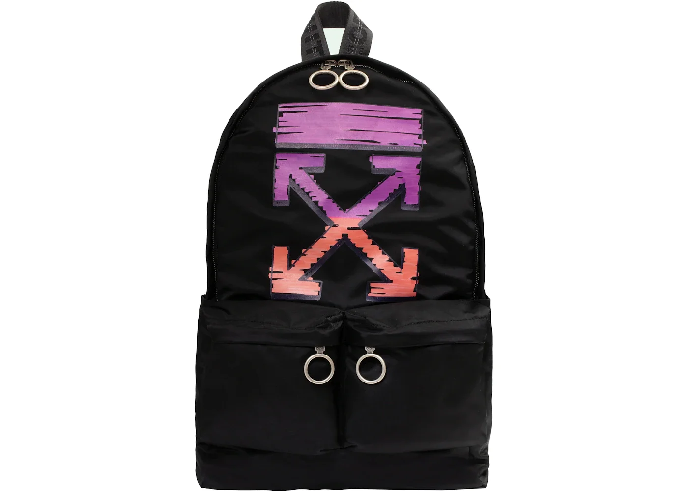 OFF-WHITE Marker Arrow Easy Backpack Black Fuschia - 1