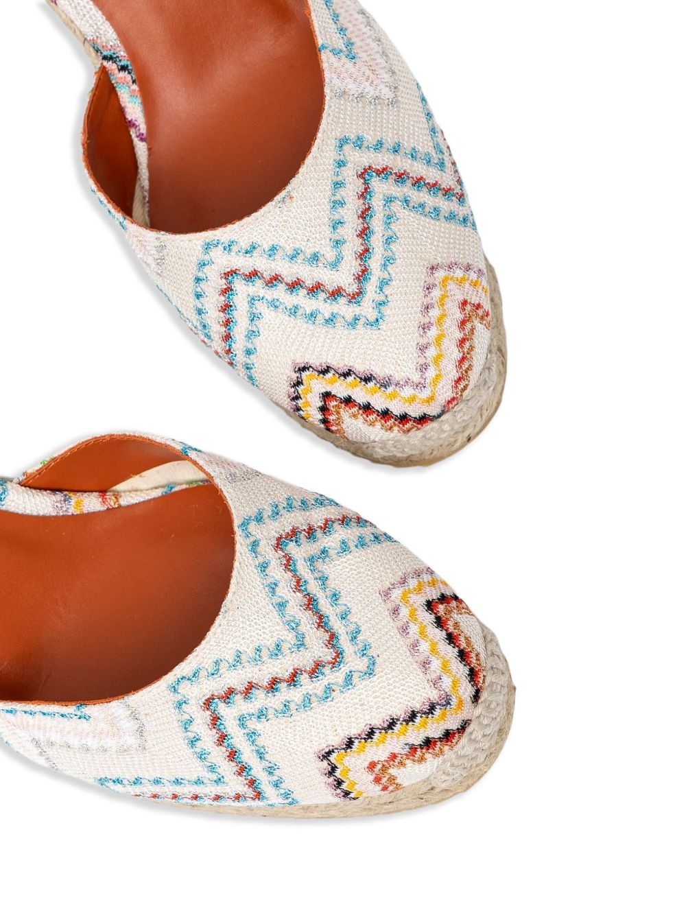Carina embroidered wedge sandals - 4