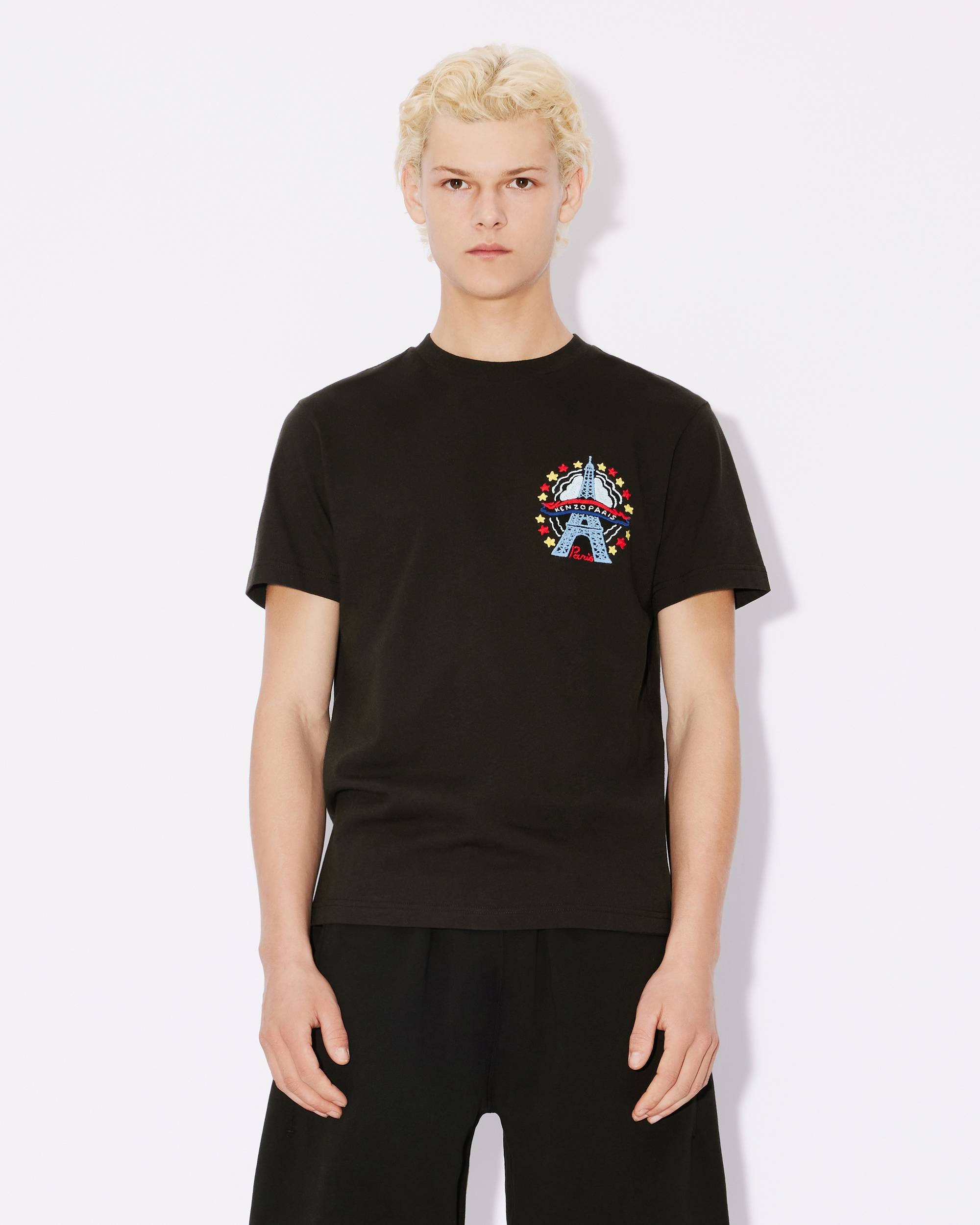 'KENZO Drawn Varsity' embroidered slim T-shirt - 3