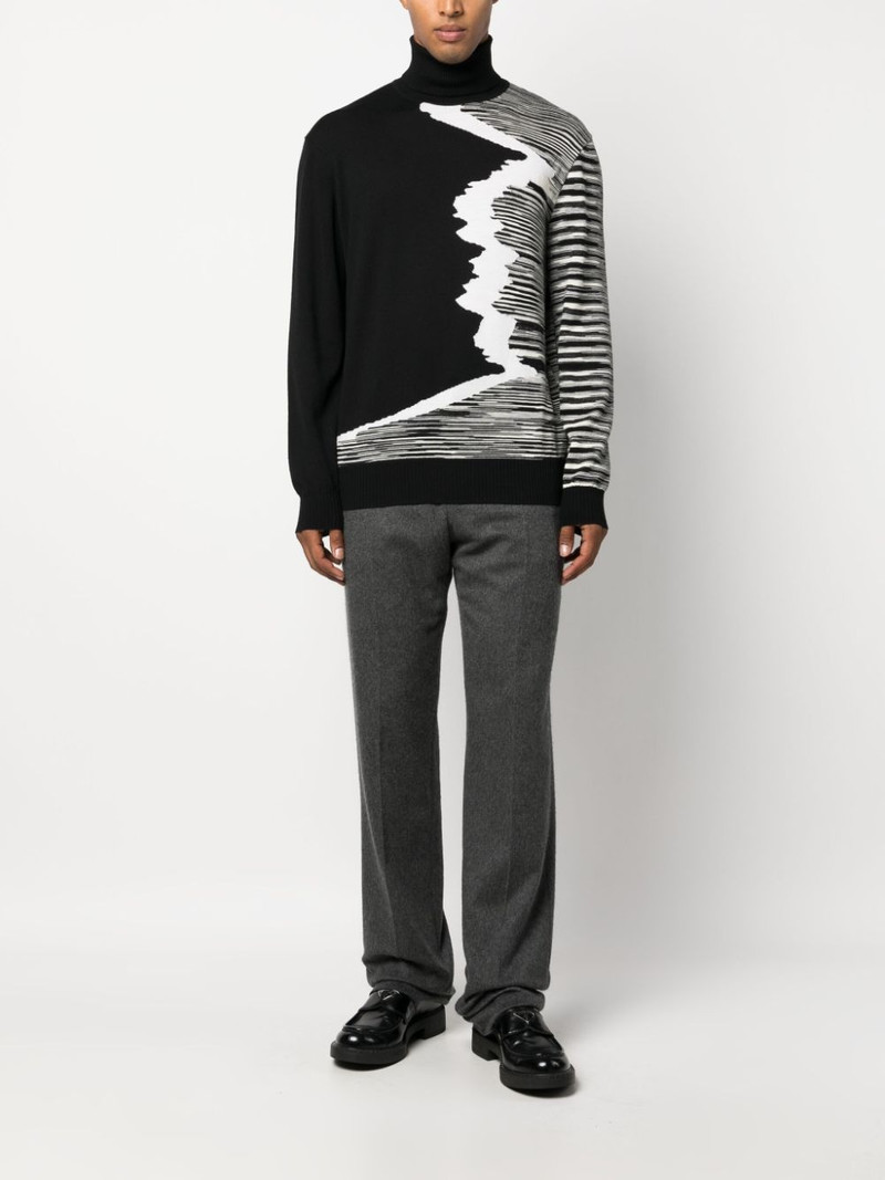 Missoni stripe-pattern roll-neck jumper outlook
