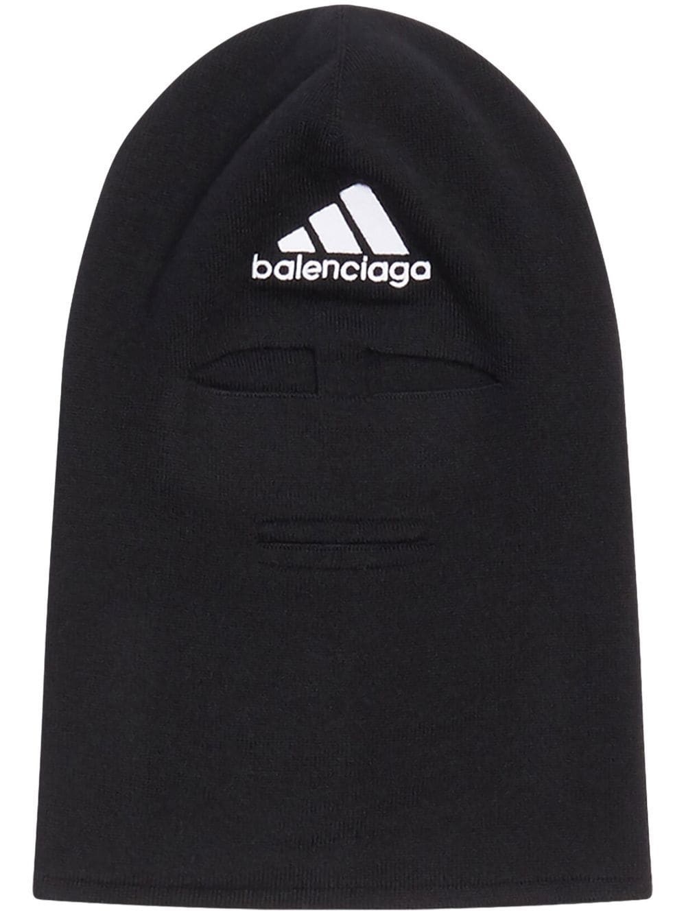 x adidas flocked-logo wool balaclava - 1