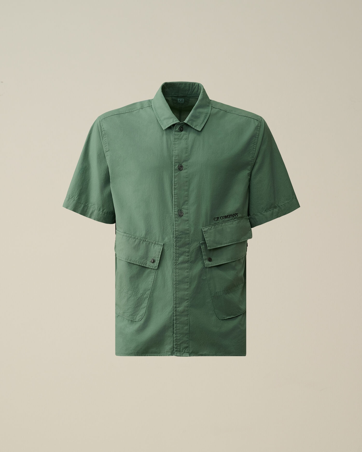 Cotton Popeline Pocket Shirt - 1