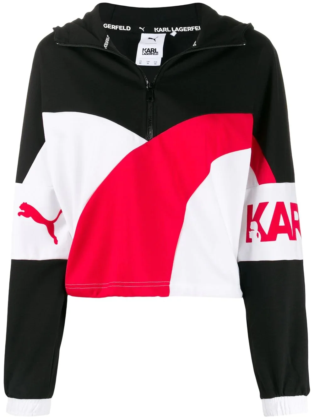 x Karl Lagerfeld colour block hoodie - 1