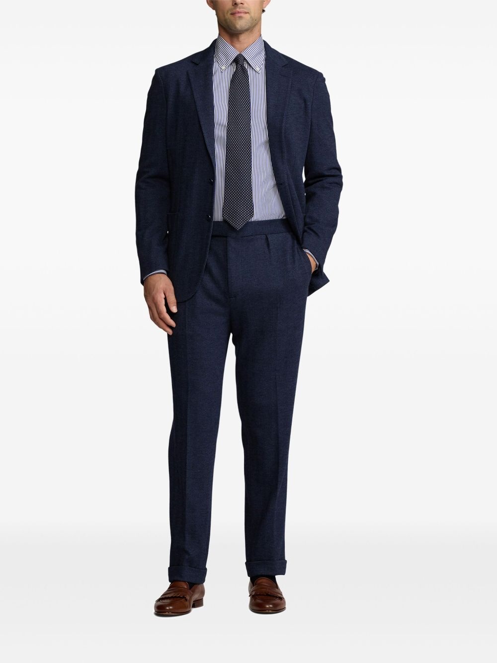patterned-jacquard tie - 2