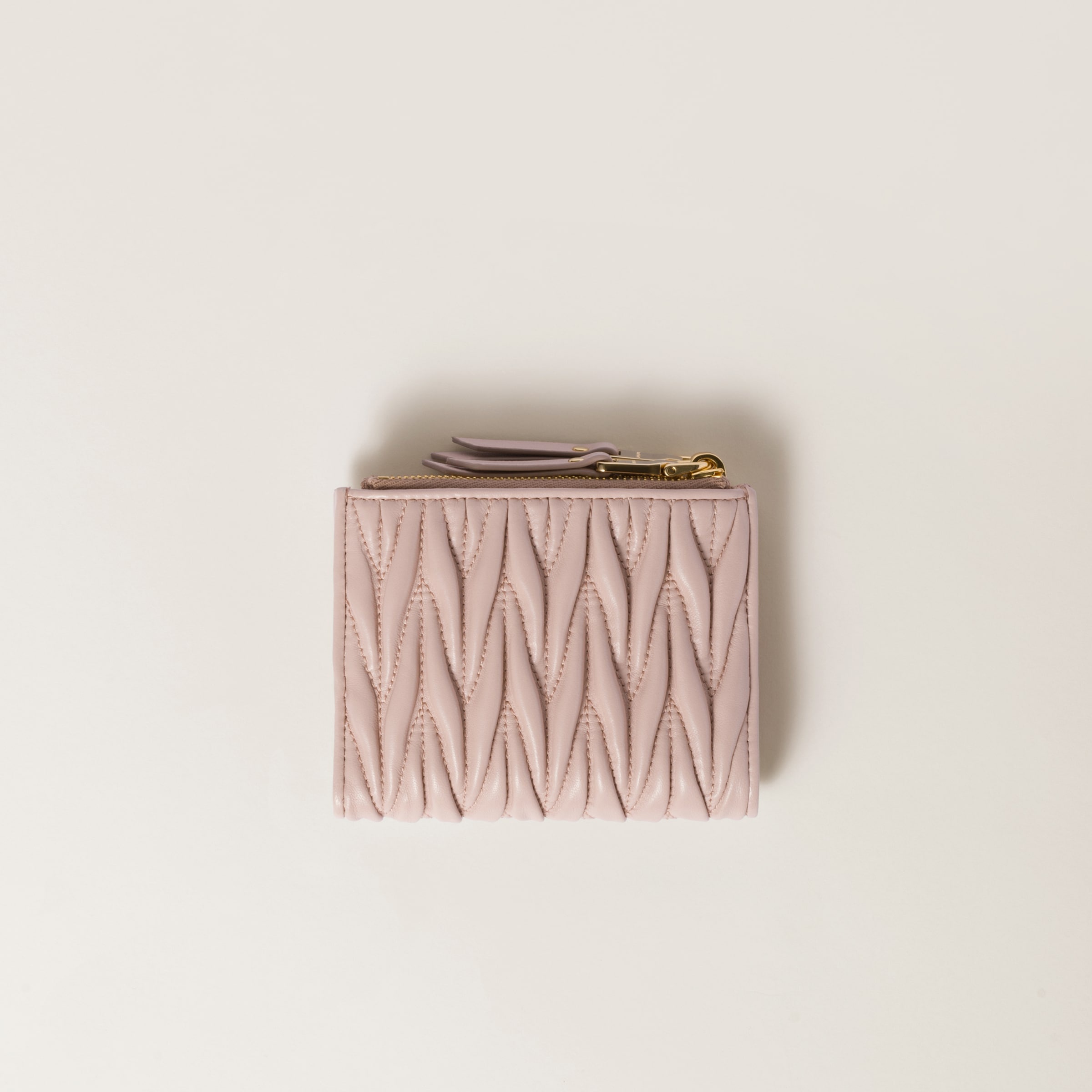 Small wallet in matelassé nappa leather - 3