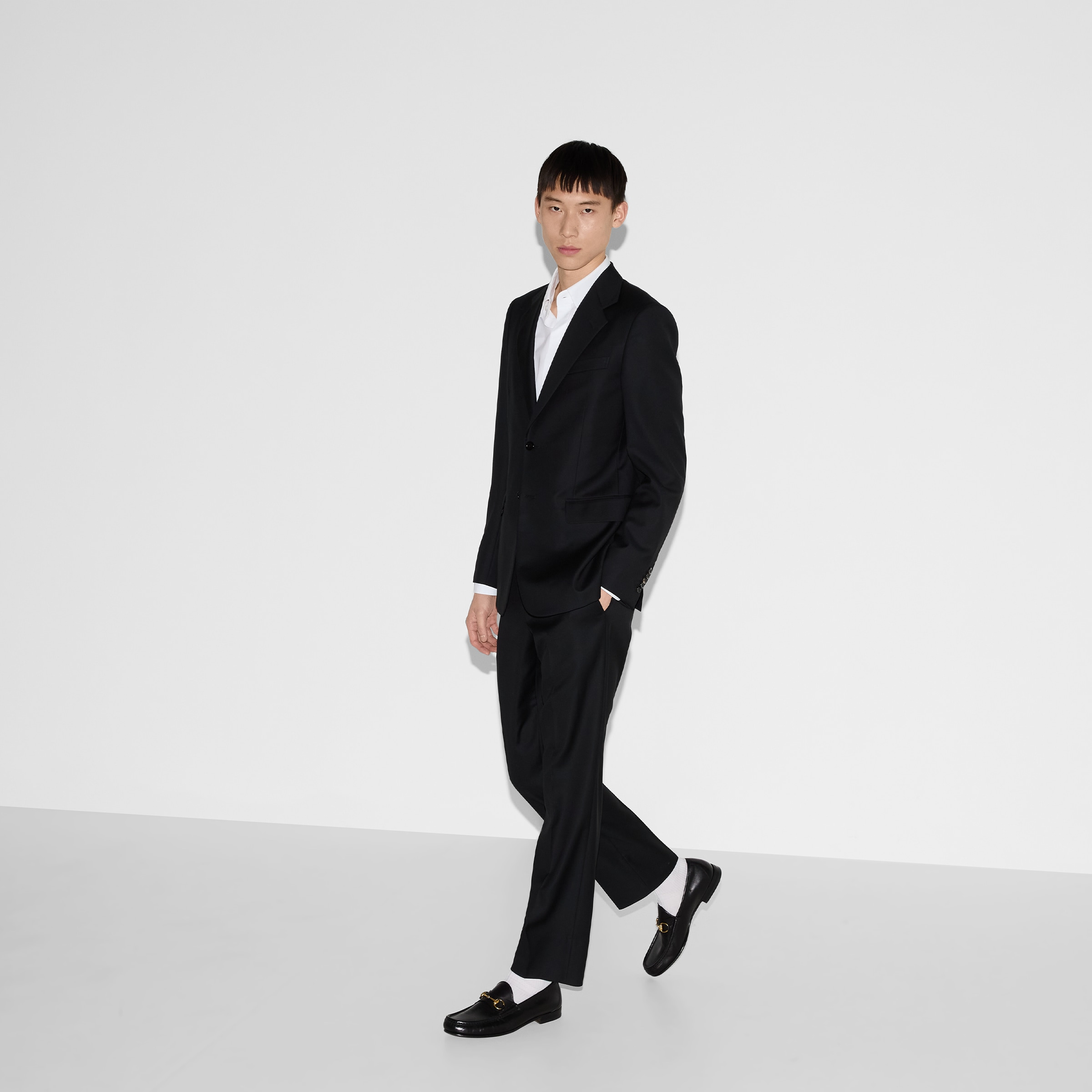 Straight fit wool suit - 7