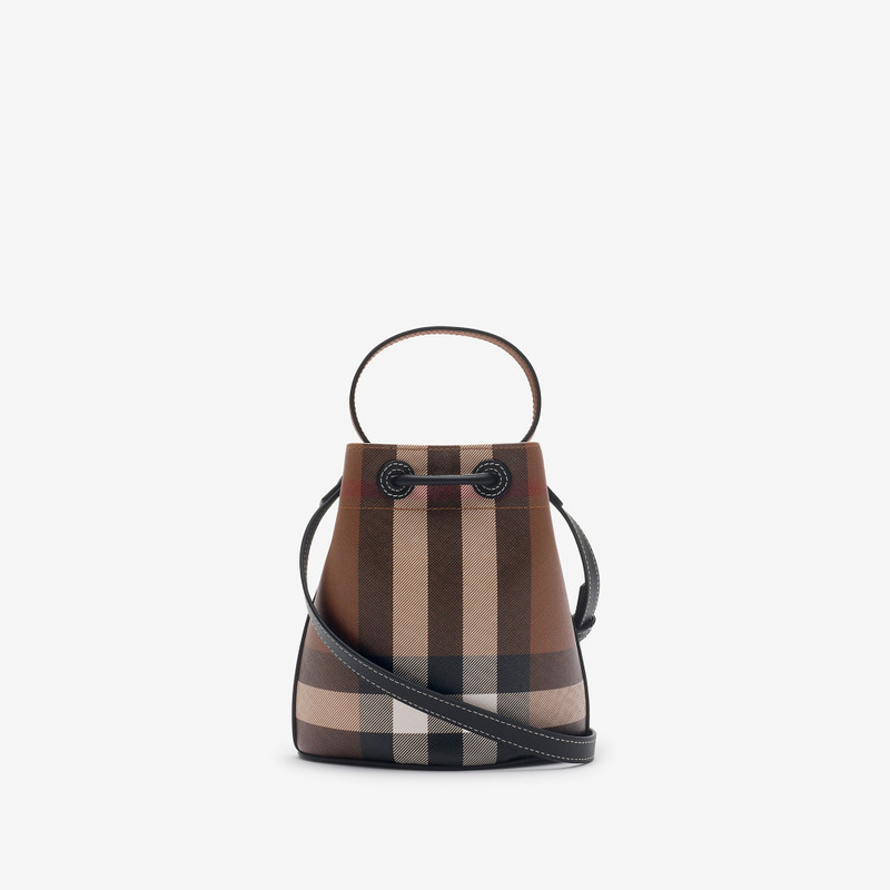 Mini Check Bucket Bag 5