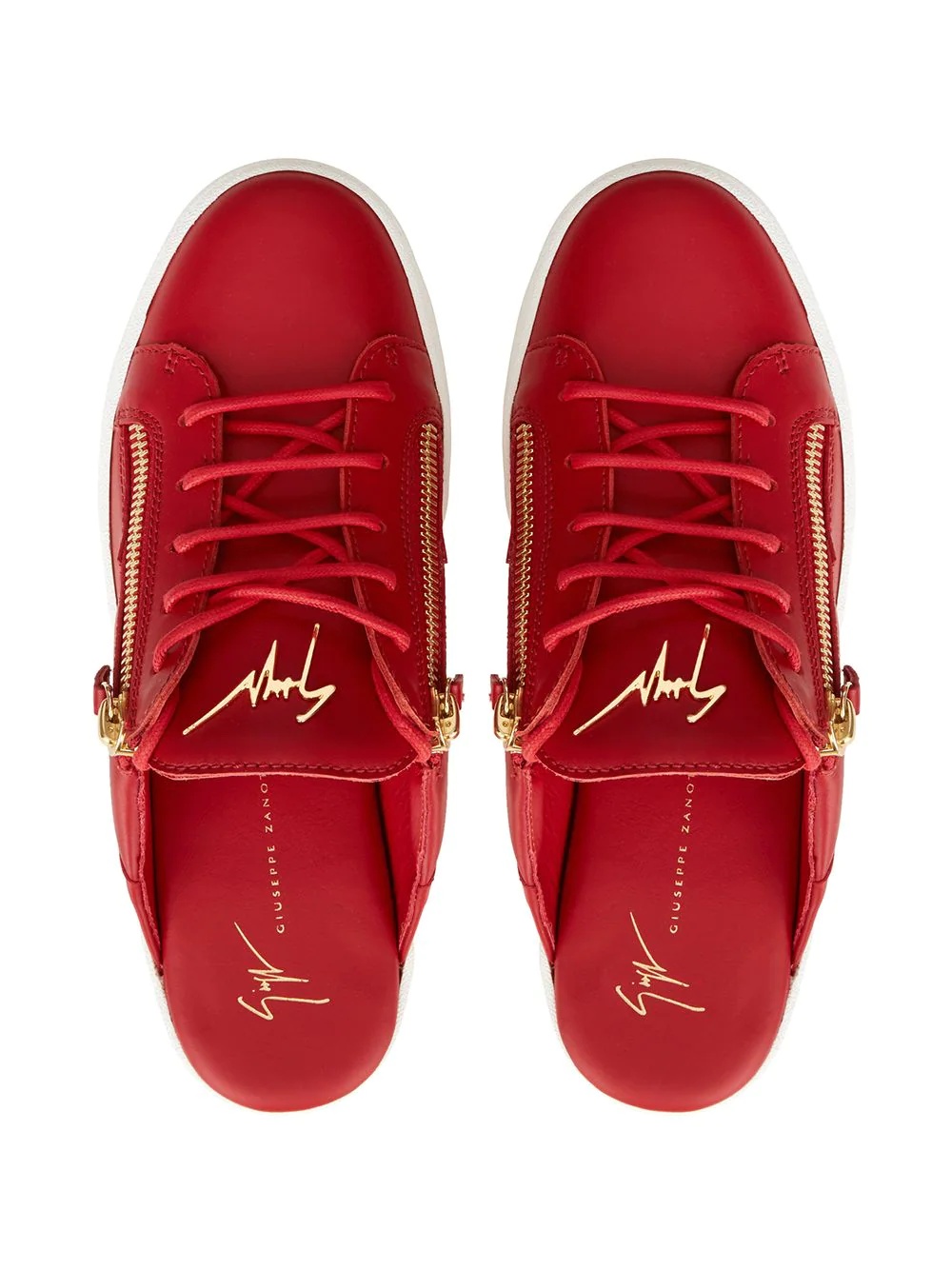 slip-on lace-up sneakers - 4