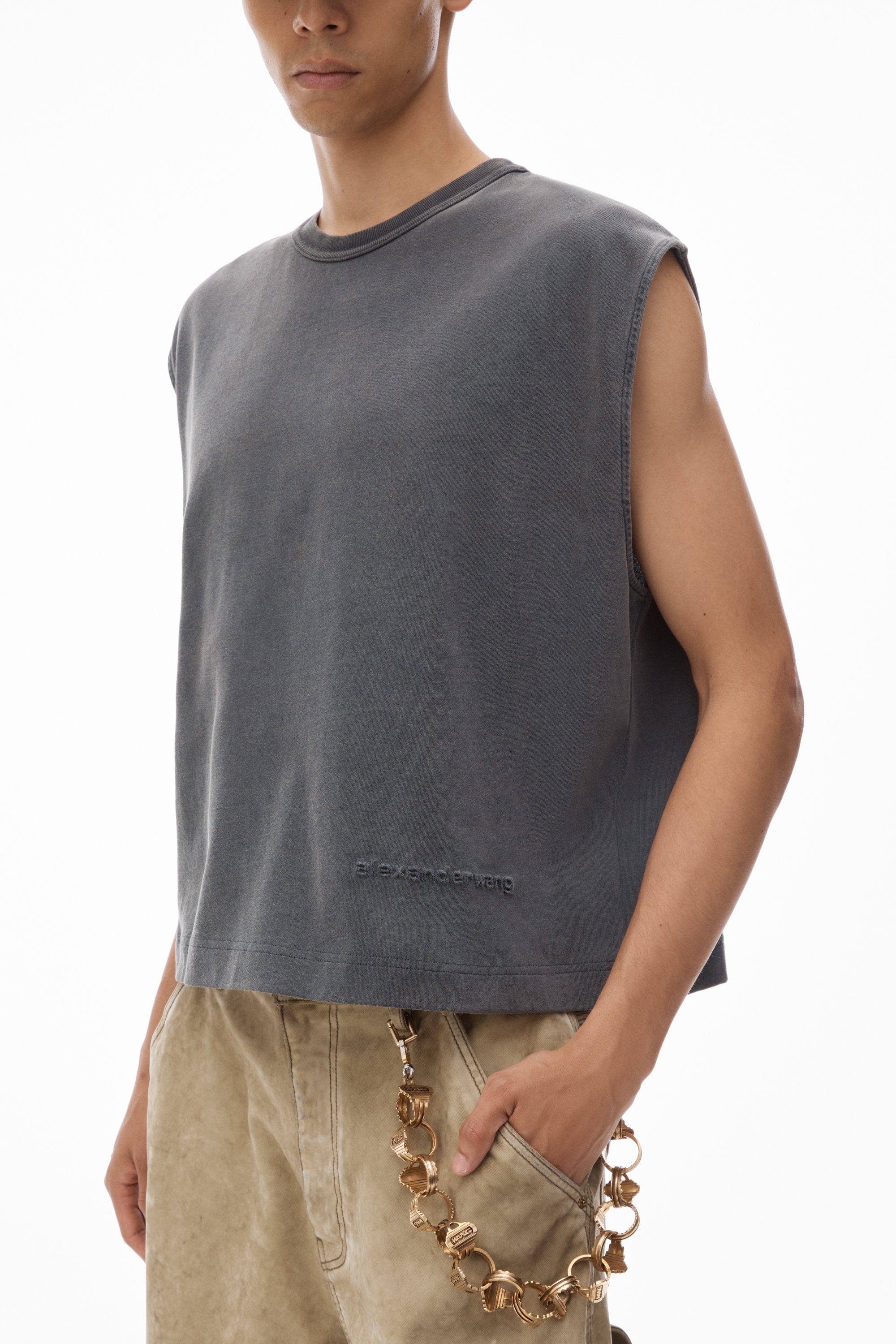 Men's Muscle Tank in Cotton Jersey - 3