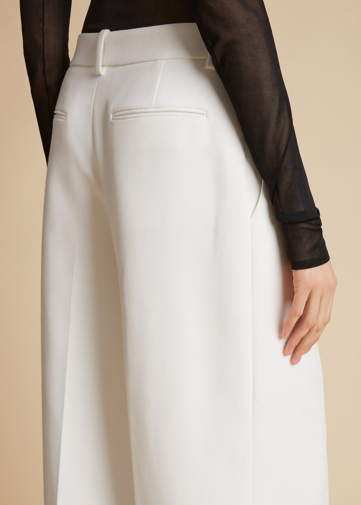 Bacall crepe wide-leg pants - 9