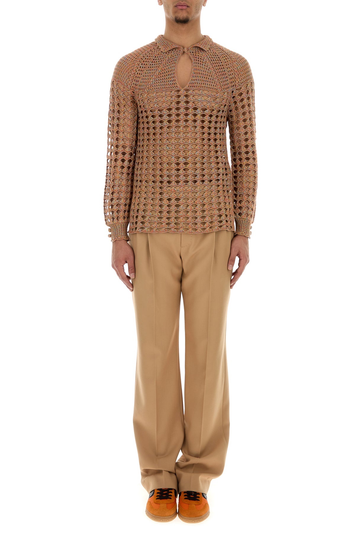Multicolor crochet sweater - 6
