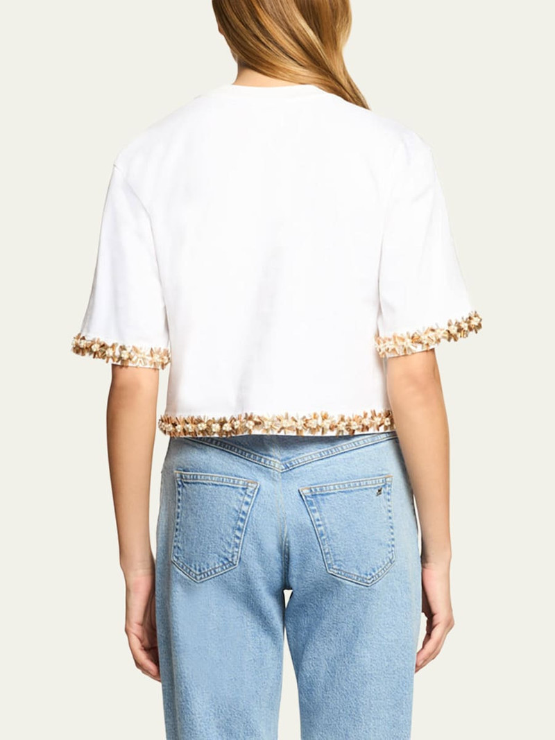 Cinq à Sept Asa Embellished Sunflare Floral Tee outlook