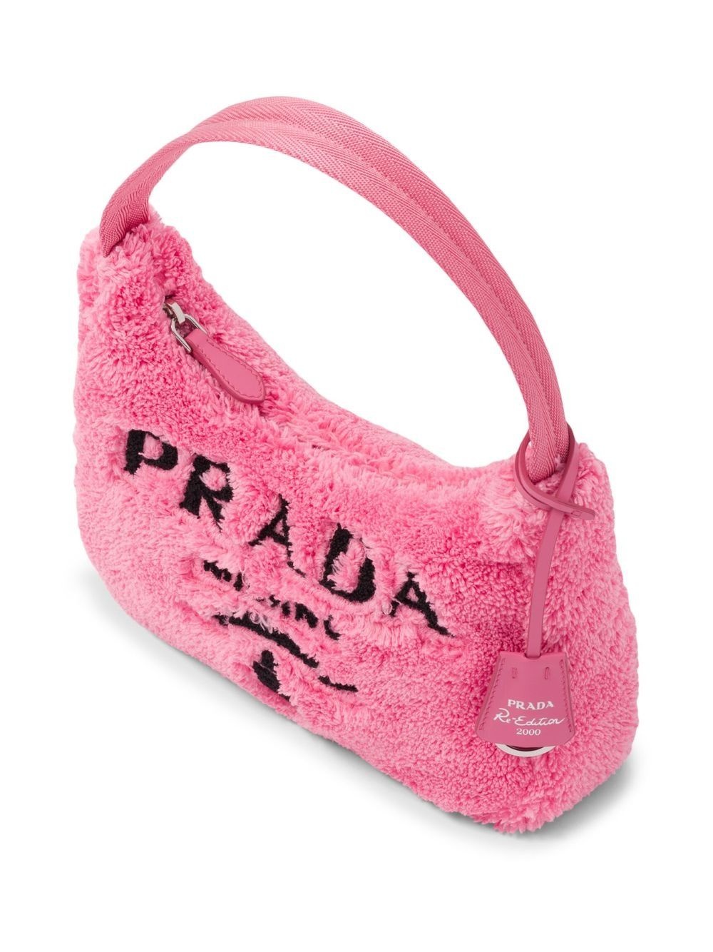 logo-print towel shoulder bag - 4