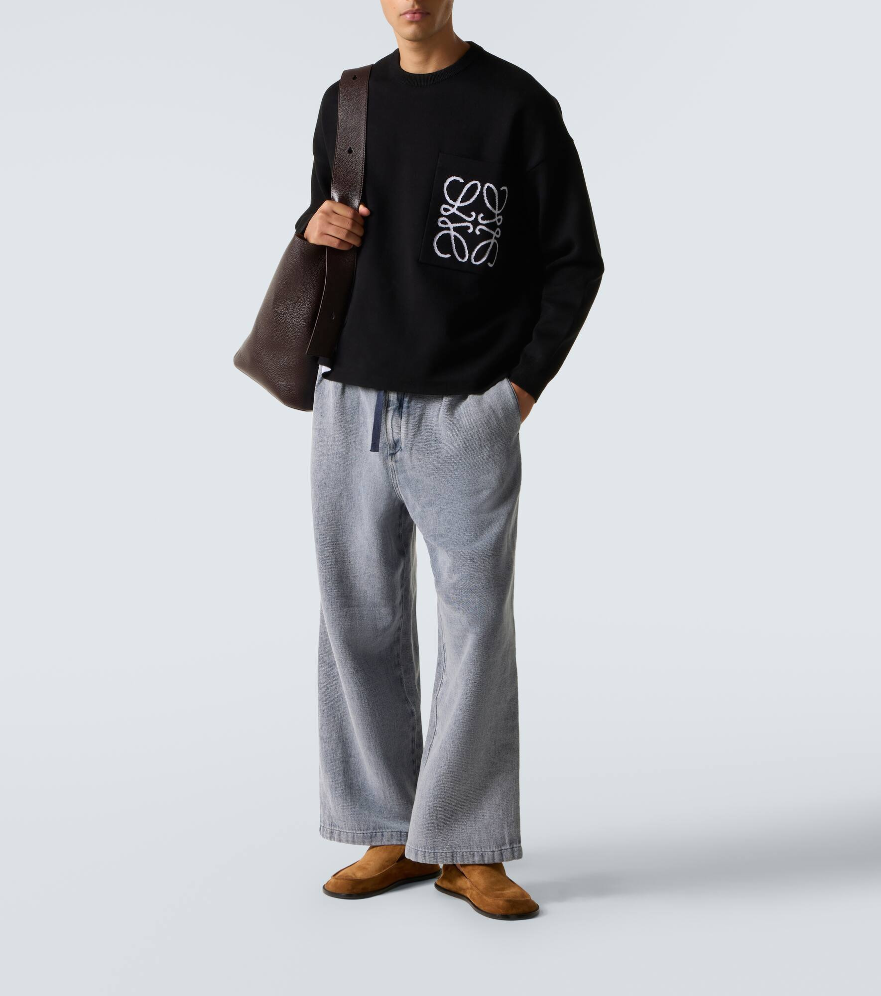 Anagram embroidered sweater - 2