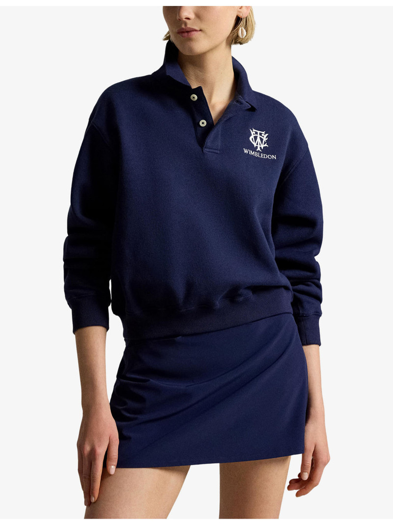 Polo Ralph Lauren x Wimbledon Brand-Embroidered Cotton-Blend Sweatshirt 3
