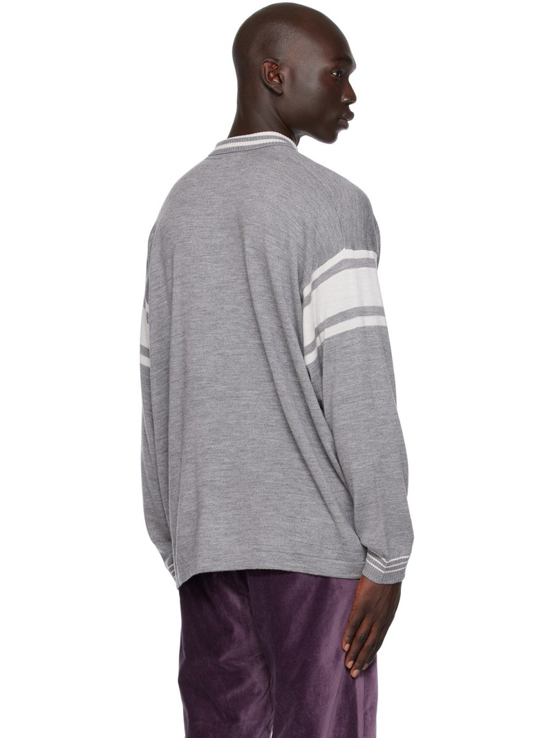 Gray Stripe Polo 3