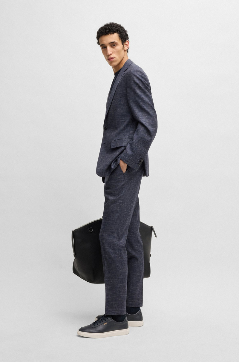 BOSS SLIM-FIT SUIT JACKET IN PATTERNED STRETCH FABRIC outlook