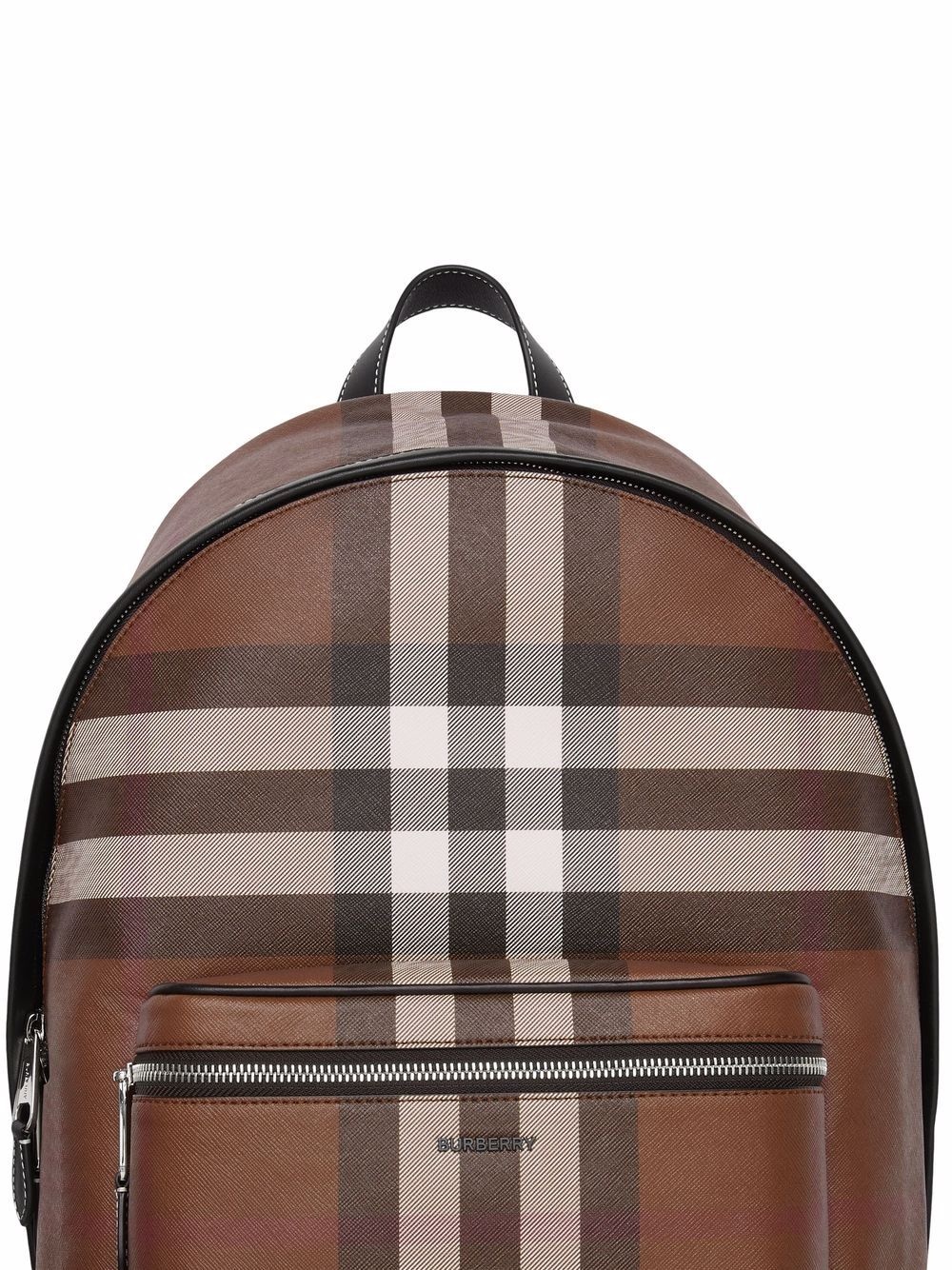 check-print backpack - 5