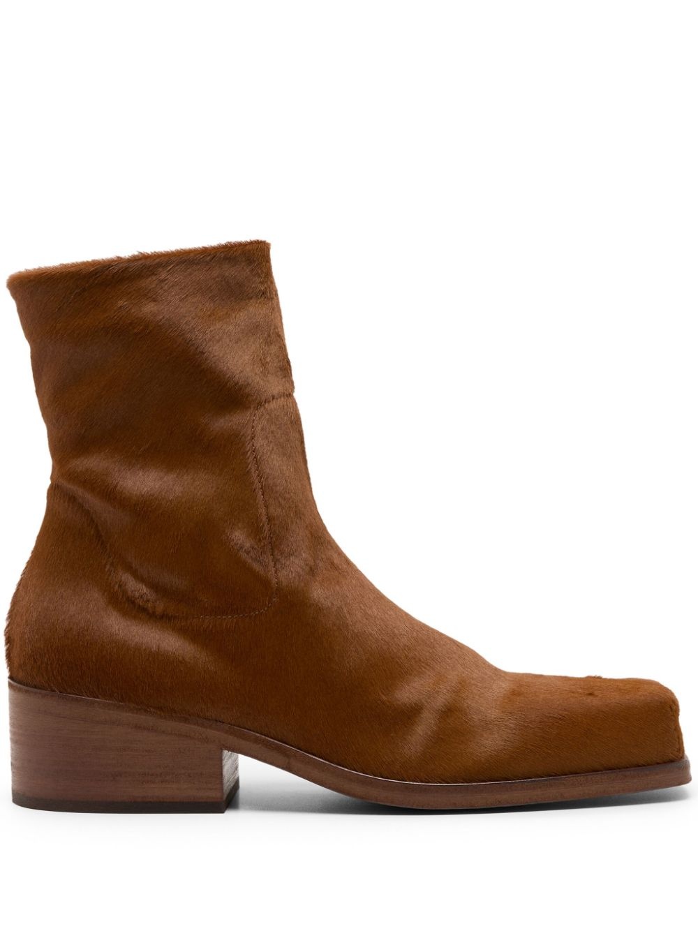 square-toe ankle boots - 2