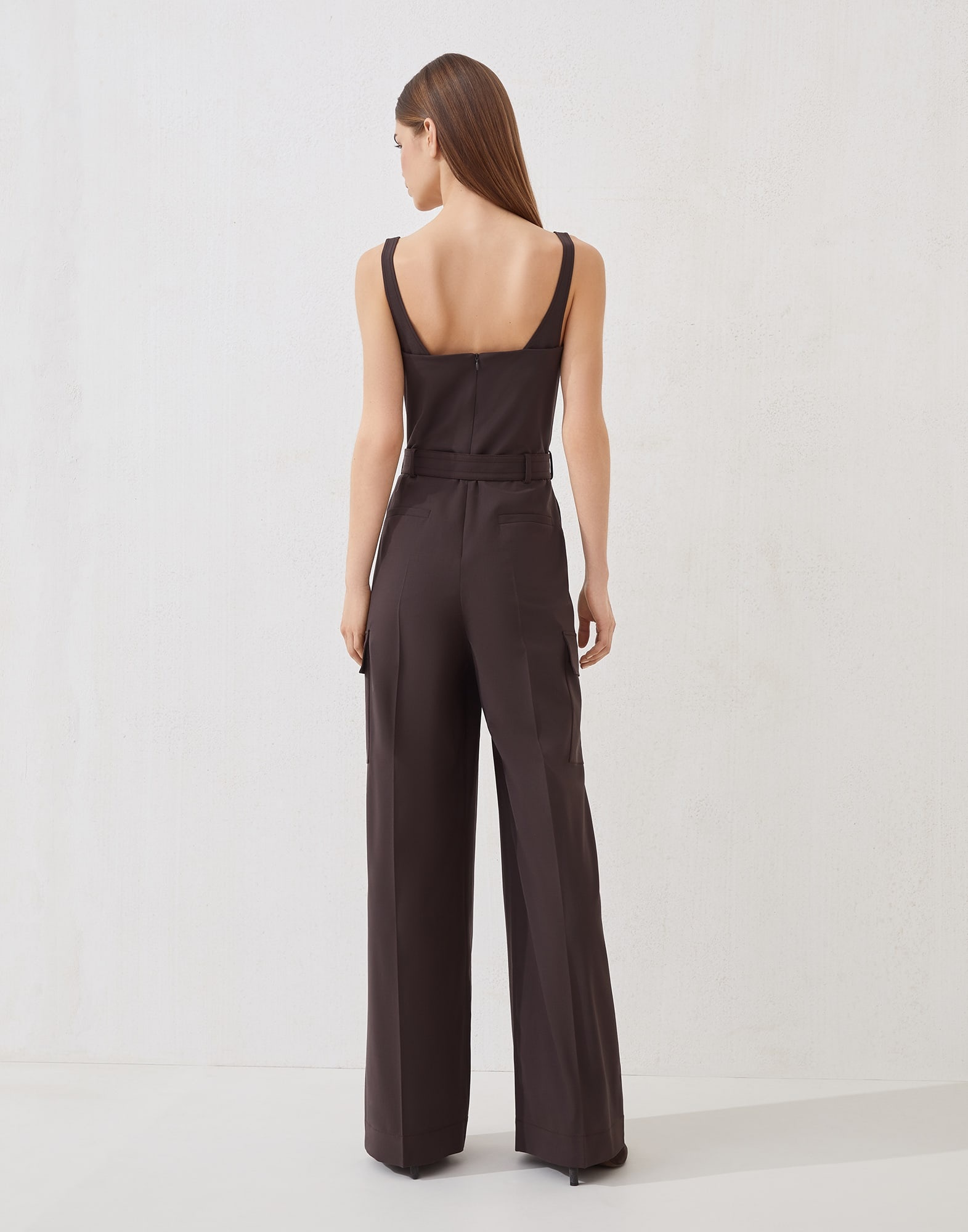 Tropical luxury wool jumpsuit with monili - 2