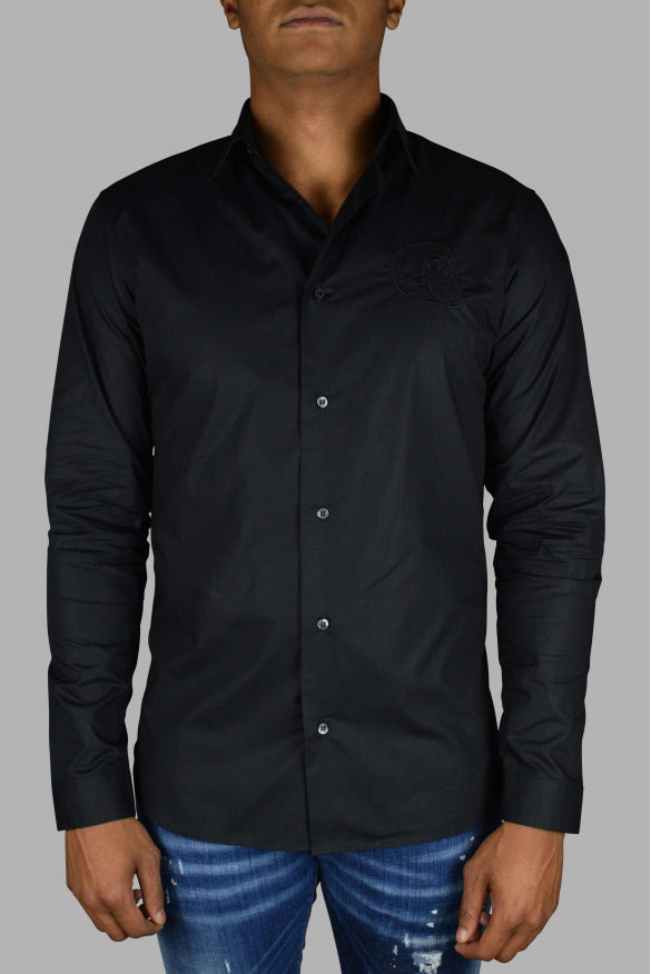Philipp Plein Men Gold Cut Ls Skull Shirt - 2