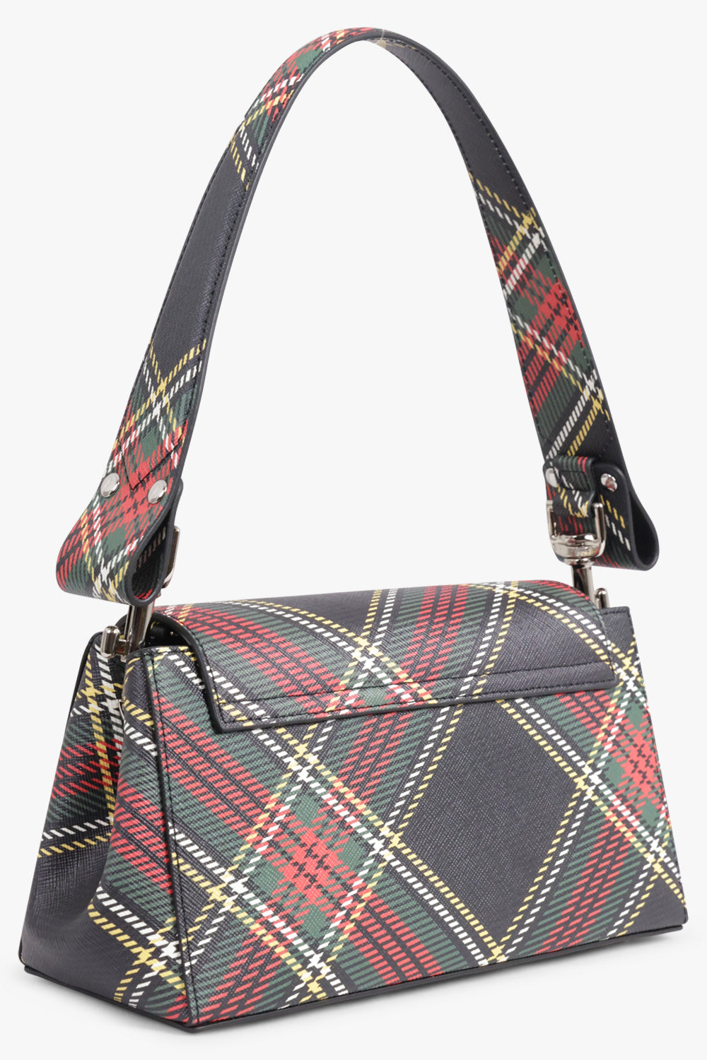 HAZEL SILHOUETTE ORB MEDIUM PRINT HANDBAG | TARTAN - 2