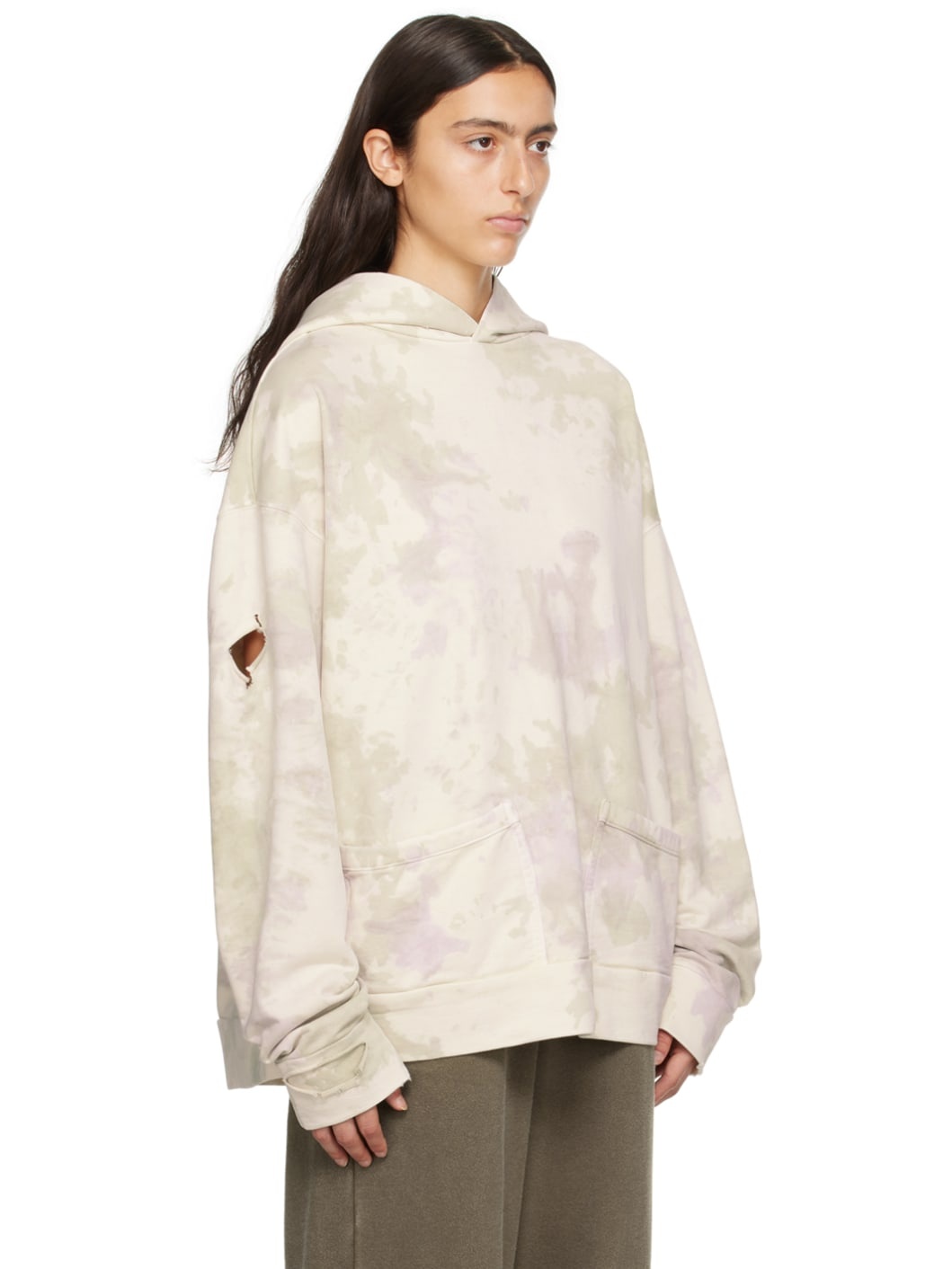 Off-White Distressed Hoodie - 2
