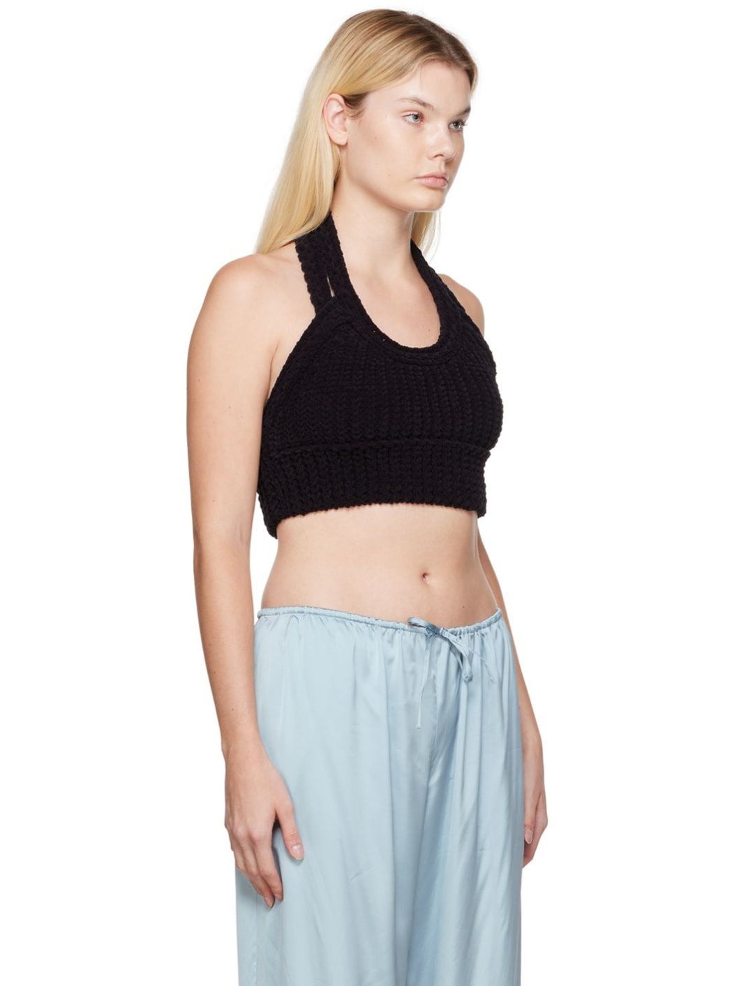 Black 'La Maille Nuvola' Tank Top - 2
