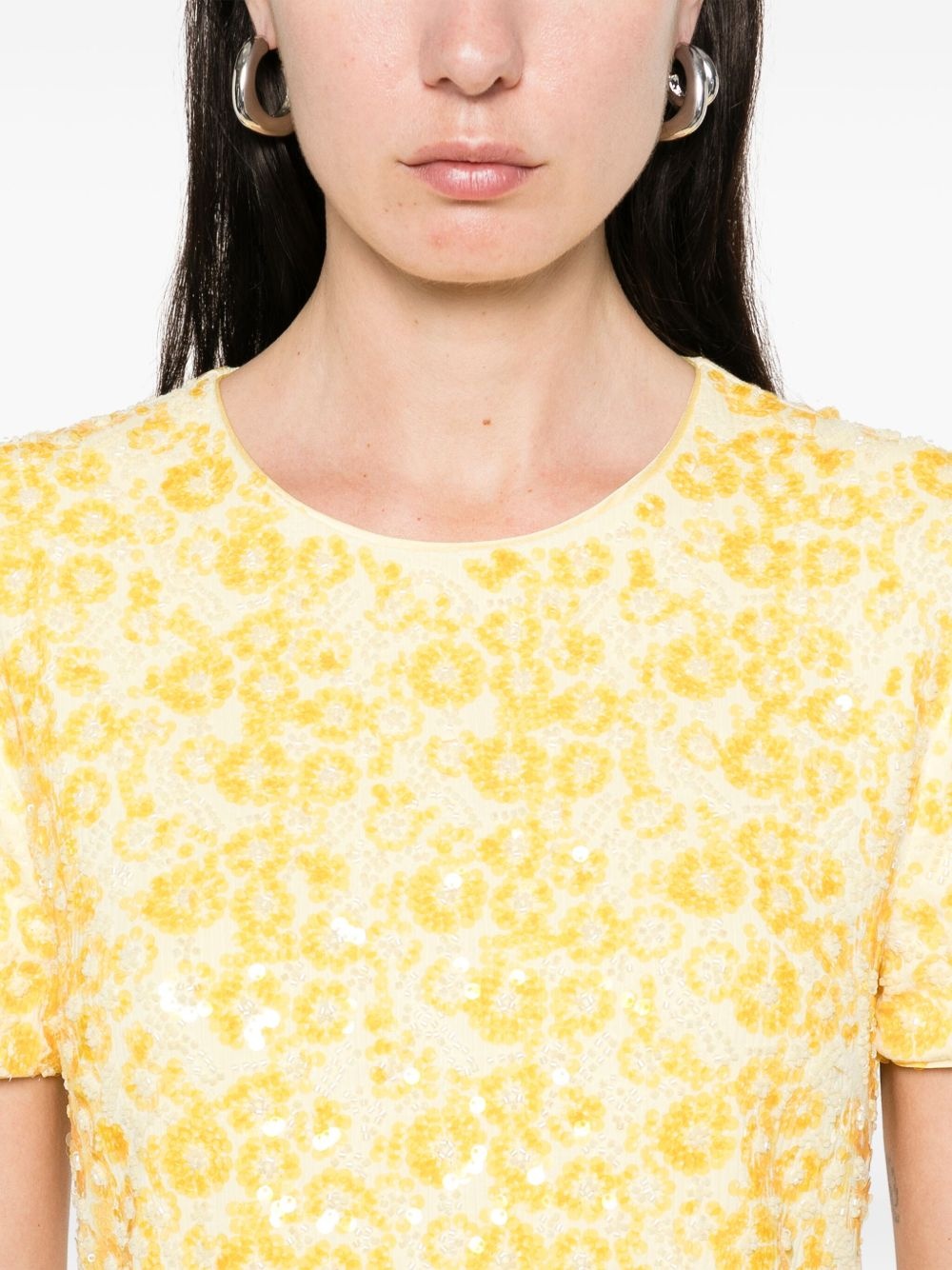 clove-embellished mini dress - 5