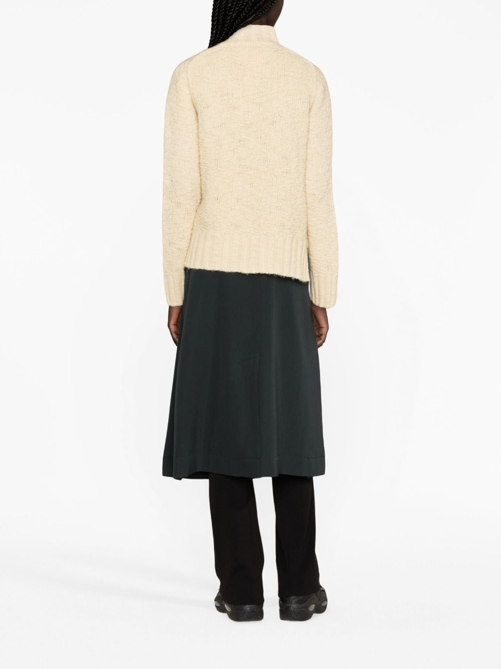 high-neck wool jumper - 3